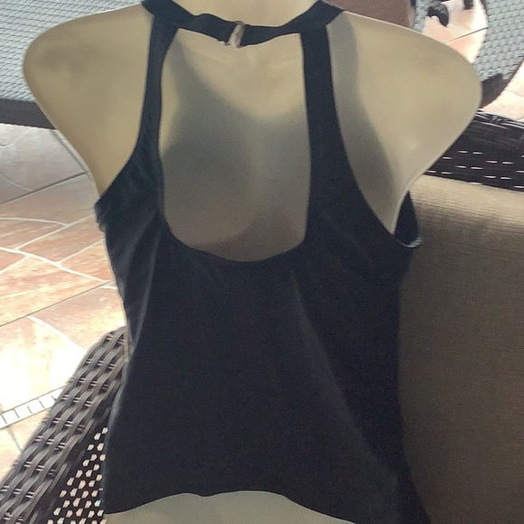 Vera Bradley reversible bikini stripes & black size S NWT Black tankini … - Picture 5 of 15